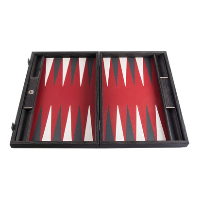 Premium Leatherette Burgundy Red Backgammon Set - Premium Backgammon from MANOPOULOS Chess & Backgammon - Just €215! Shop now at MANOPOULOS Chess & Backgammon