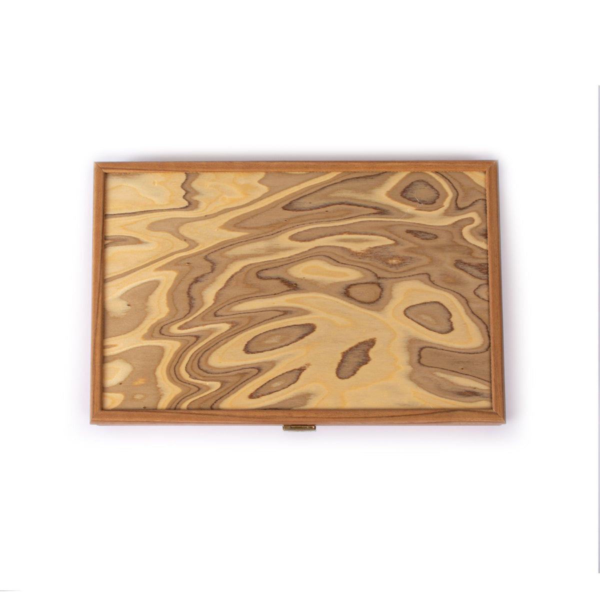 Premium Handcrafted Olive Burl Backgammon Set with Olive Wood Checkers