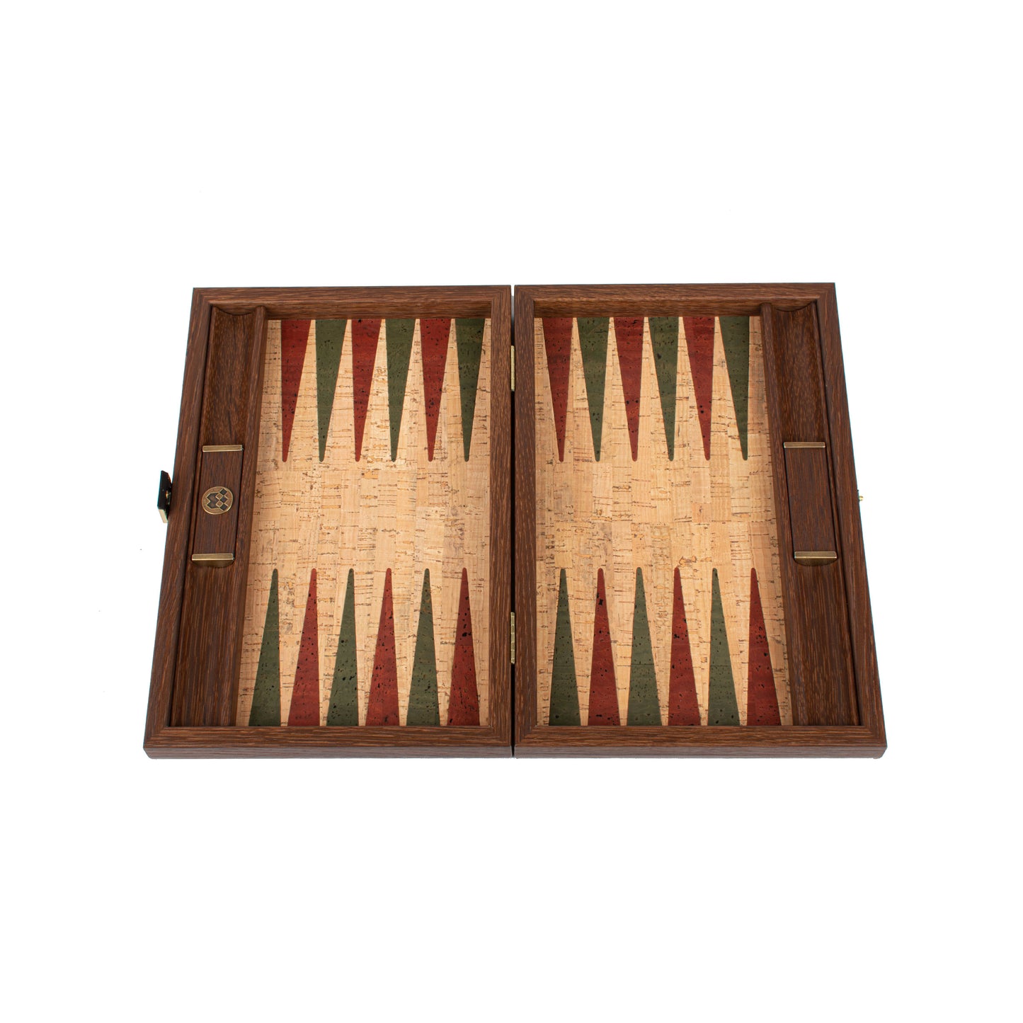 Premium Handcrafted Natural Cork Backgammon Set with Oak Wood Checkers