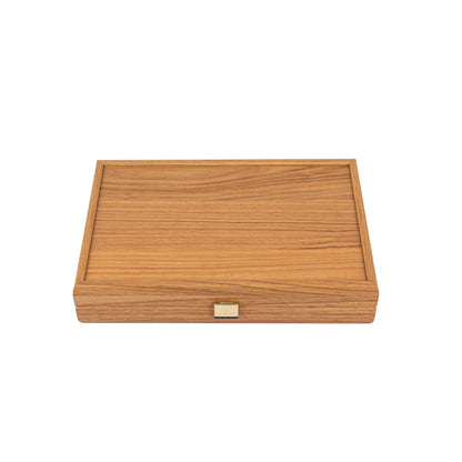 Premium Handcrafted Red Natural Cork Backgammon Set with Oak Wood Checkers