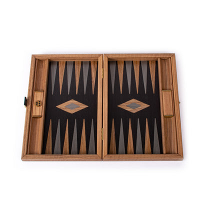 Premium Handcrafted American Walnut with Black Oak Backgammon Set
