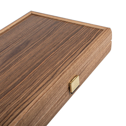 Premium Handcrafted Walnut with Blue Oak Backgammon Set