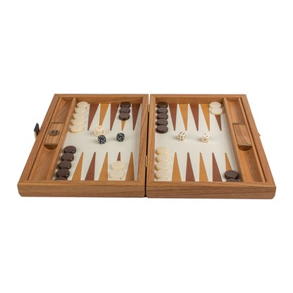 Premium Handcrafted Knitted Leather Backgammon Set in Mustard colour