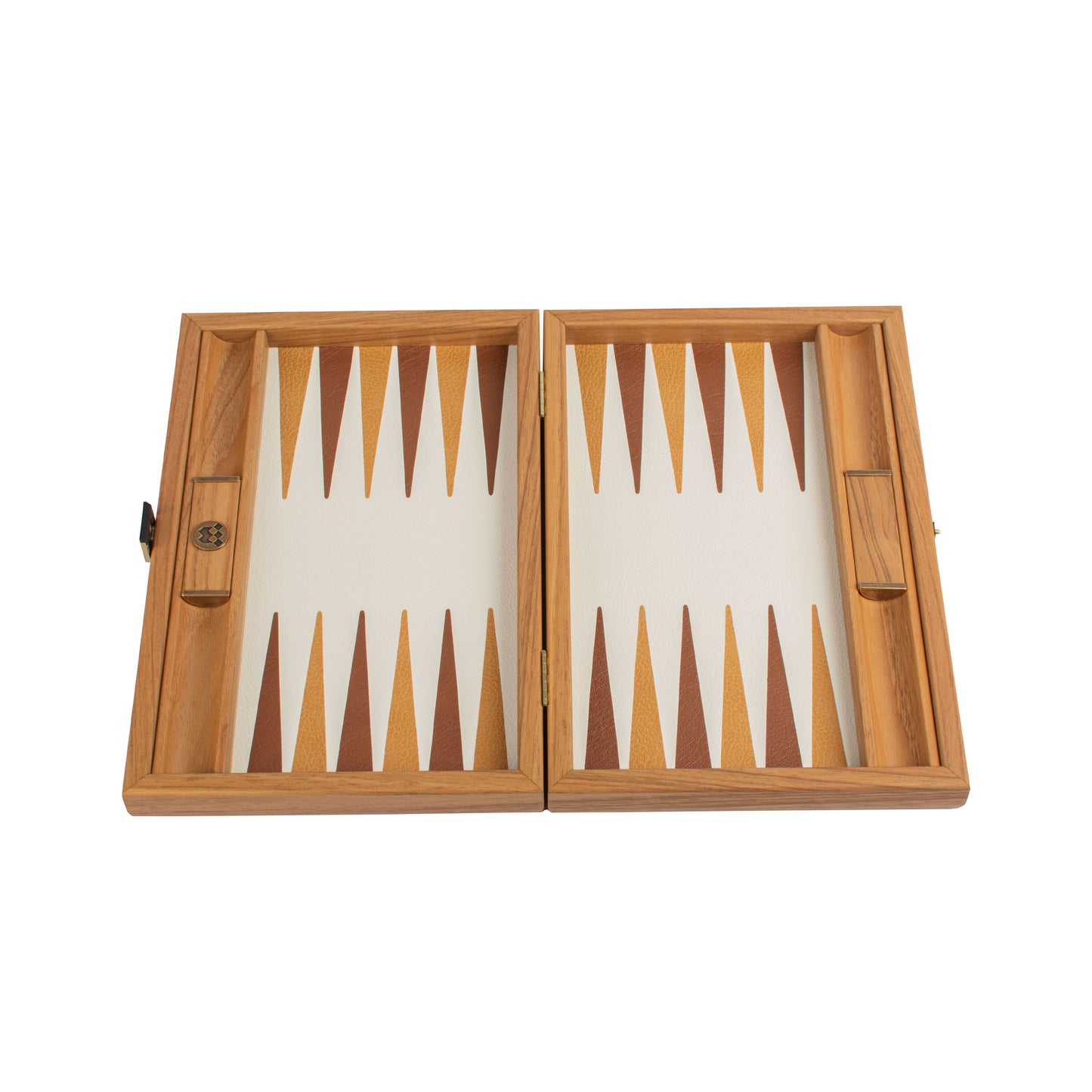 Premium Handcrafted Knitted Leather Backgammon Set in Mustard colour