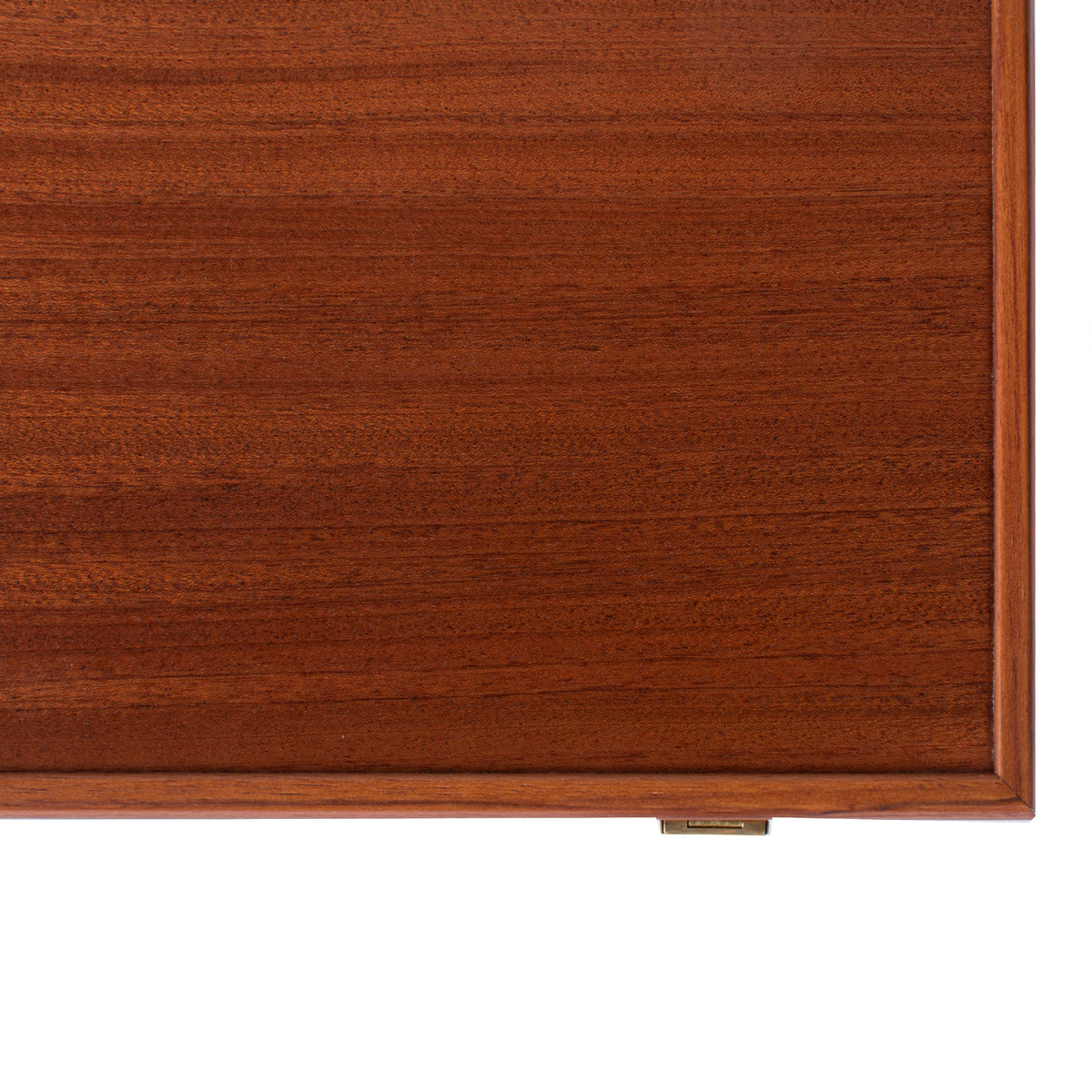 Handcrafted Mahogany Backgammon Set with Side Racks - Elegant Marquetry Design