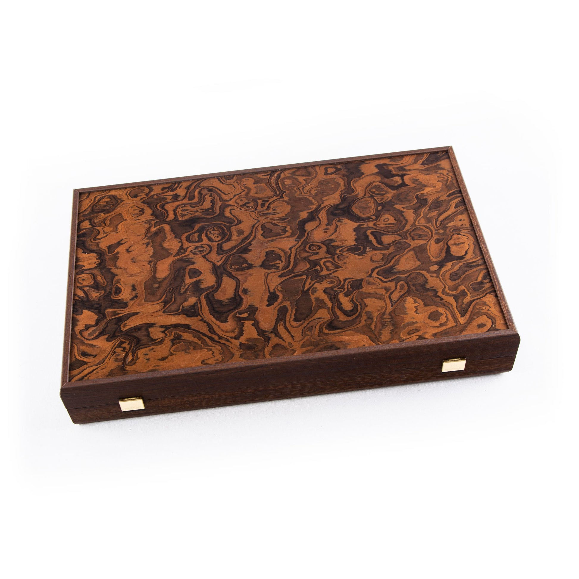 Premium Handcrafted California Walnut Burl Backgammon Set - Premium Backgammon from MANOPOULOS Chess & Backgammon - Just €225! Shop now at MANOPOULOS Chess & Backgammon