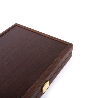 Premium Handcrafted Wenge with Walnut Burl Backgammon Set