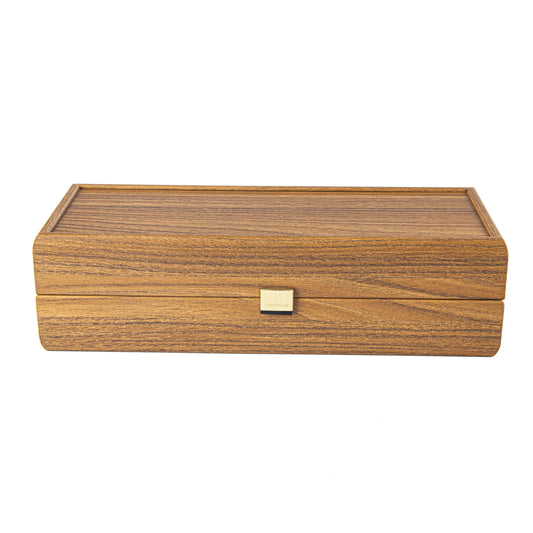 Luxury Walnut Wine Box - Premium Handcrafted Wine Storage - Premium Decorative Objects from MANOPOULOS Chess & Backgammon - Just €19.80! Shop now at MANOPOULOS Chess & Backgammon