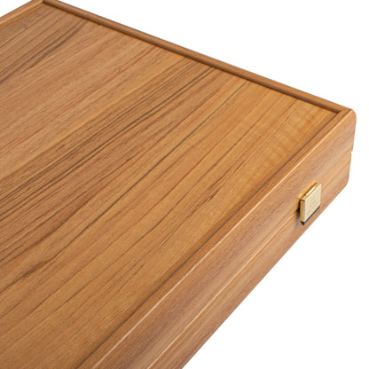 Premium Leatherette Olive Green Backgammon Set