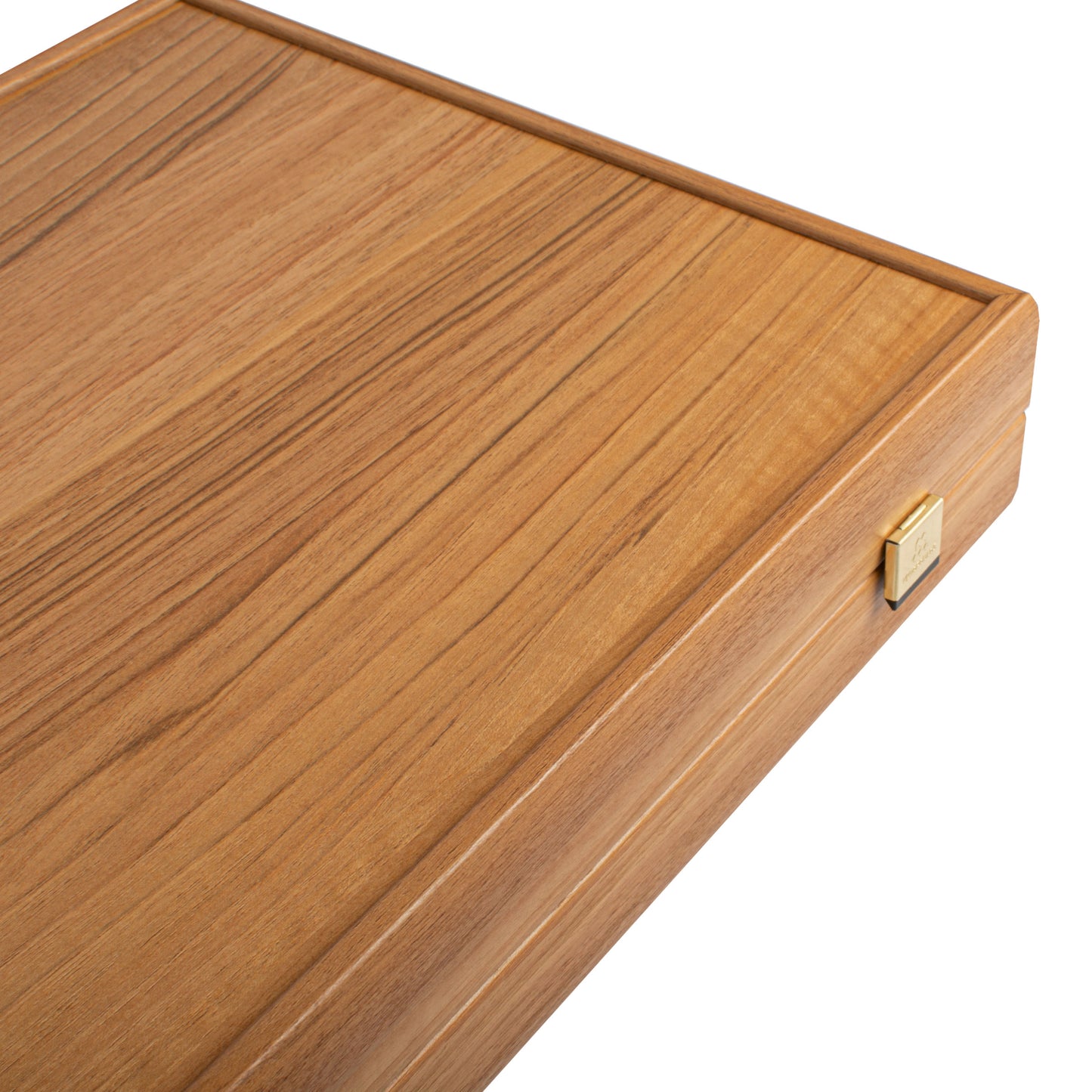 Premium Leatherette Champagne Beige with Red & Brown Backgammon Set