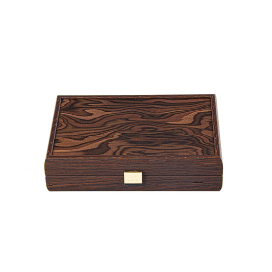 Luxury Plastic-Coated Playing Cards in California Walnut Burl Wooden Case - Premium Playing Cards from MANOPOULOS Chess & Backgammon - Just €48! Shop now at MANOPOULOS Chess & Backgammon