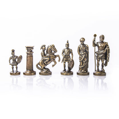 GREEK ROMAN PERIOD Chessmen (Large) - Blue/Brown - Premium Chess from MANOPOULOS Chess & Backgammon - Just €142! Shop now at MANOPOULOS Chess & Backgammon