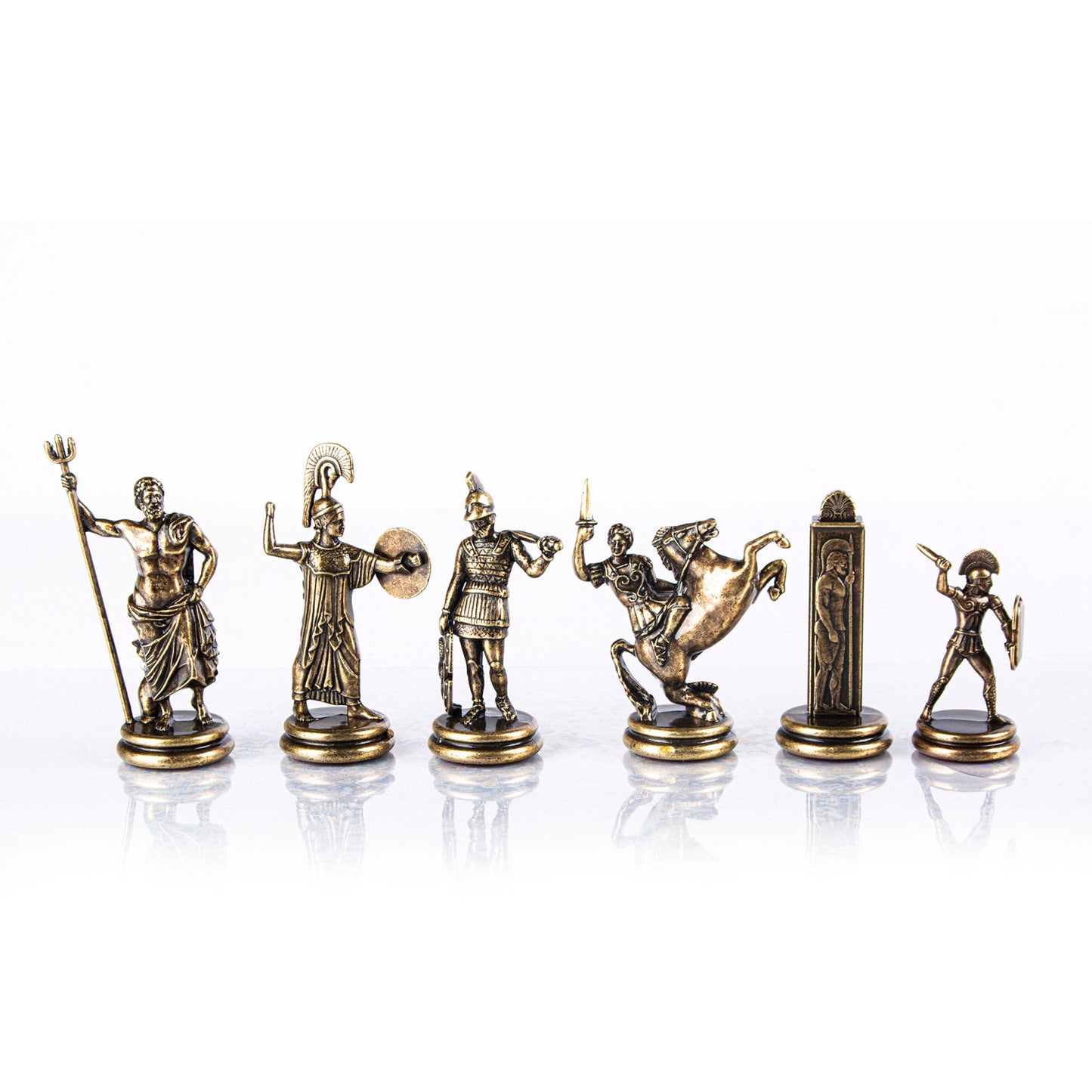 GREEK MYTHOLOGY Chessmen (Extra Large) - Blue/Brown - Premium Chess from MANOPOULOS Chess & Backgammon - Just €350! Shop now at MANOPOULOS Chess & Backgammon