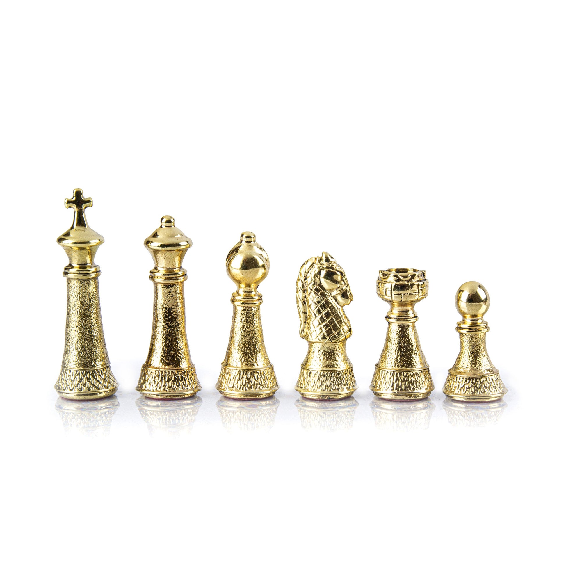 CLASSIC METAL STAUNTON Chessmen  (Large) - Gold/Silver - Premium Chess from MANOPOULOS Chess & Backgammon - Just €142! Shop now at MANOPOULOS Chess & Backgammon