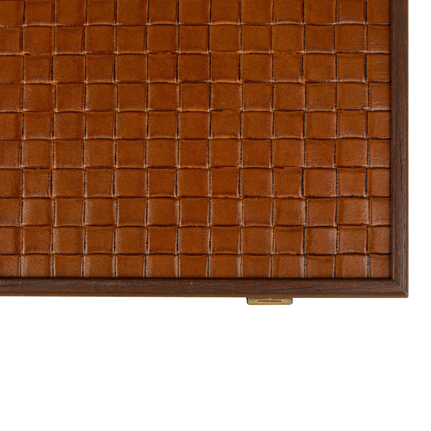 Premium Mahjong Tiles Set in Knitted Leather Wooden Case