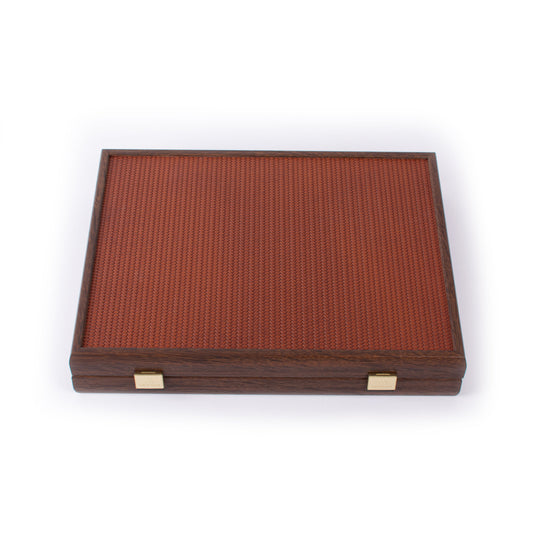 Premium Mahjong Tiles Set in Knitted Leather Wooden Case
