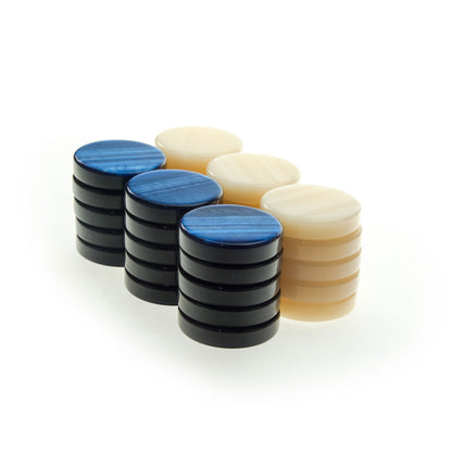 Premium Leatherette Champagne Beige Backgammon Set