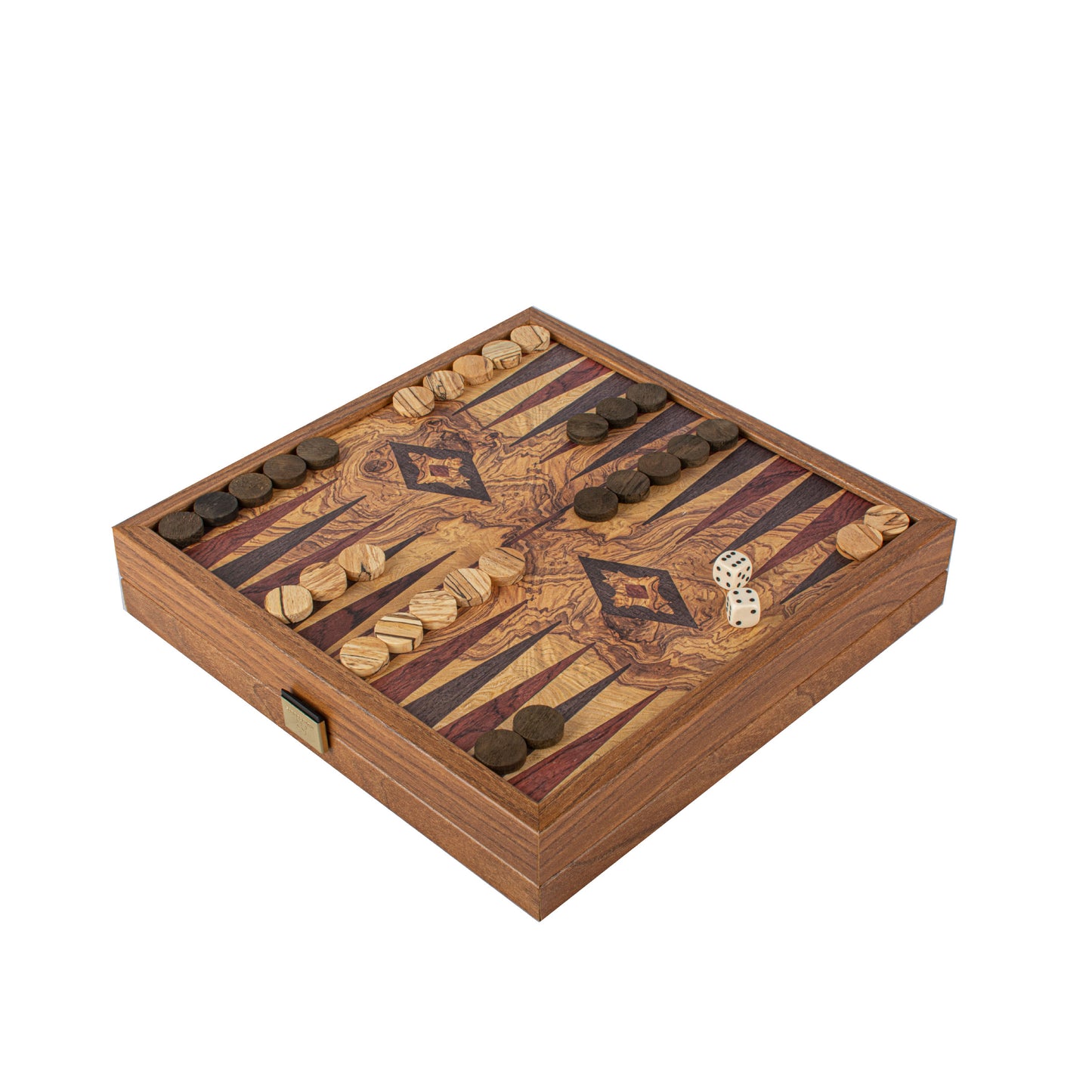 Traditional Style 2-in-1 Combo Game Set: Chess & Backgammon