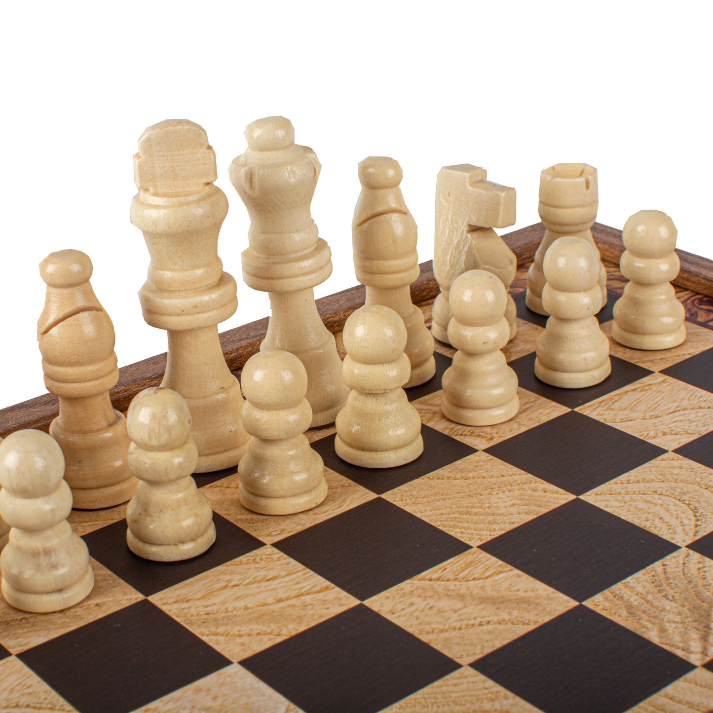 Traditional Style 2-in-1 Combo Game Set: Chess & Backgammon