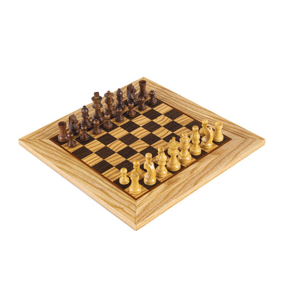 Olive Burl Chess Set - 40x40cm with Staunton Chessmen (8.5cm King) - Premium Chess from MANOPOULOS Chess & Backgammon - Just €205! Shop now at MANOPOULOS Chess & Backgammon