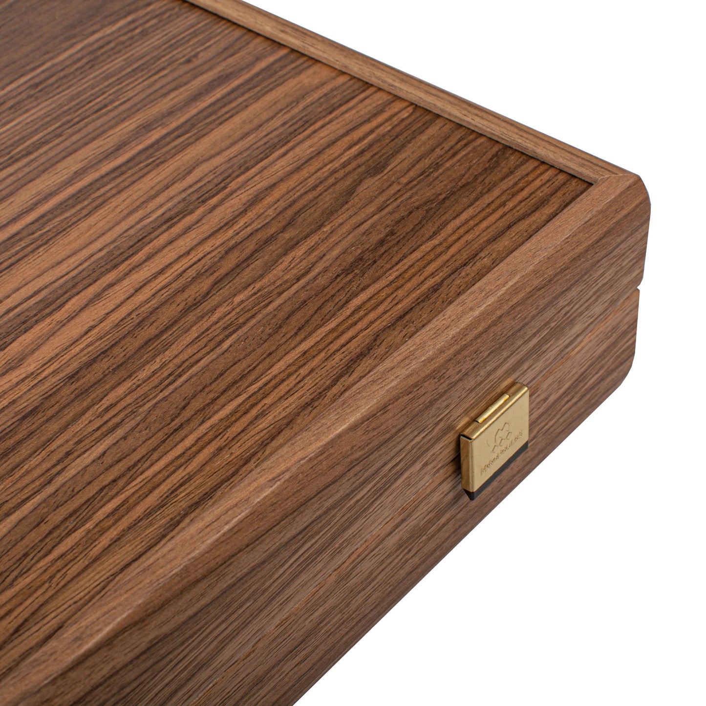 Handcrafted American Walnut Backgammon Set - Elegant Marquetry Design