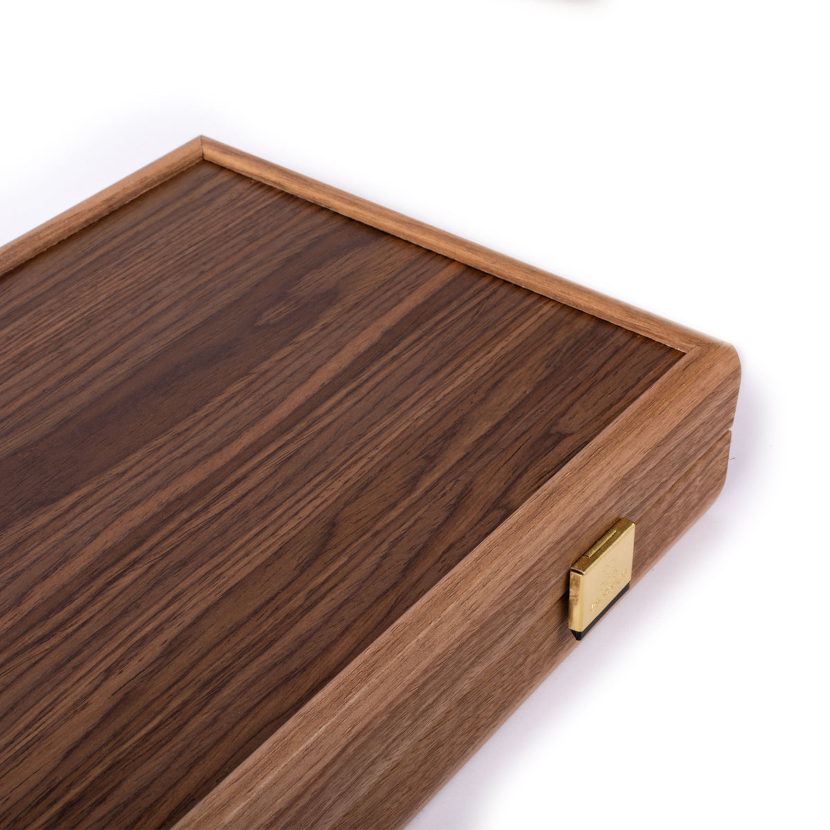 Handcrafted American Walnut Backgammon Set - Elegant Marquetry Design