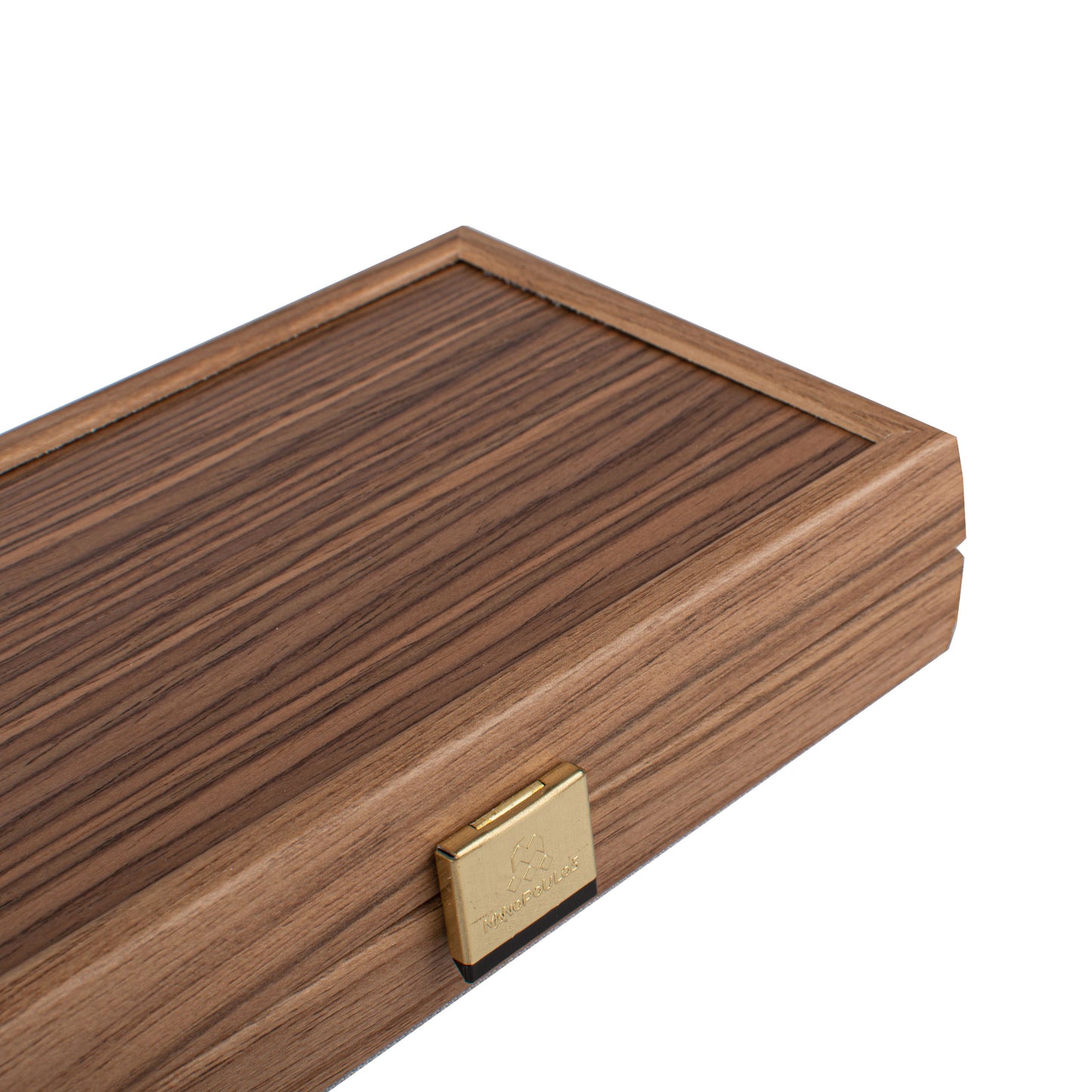 Handcrafted Oak/Blue & Walnut Backgammon Set - Elegant Marquetry Design