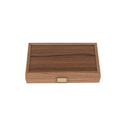 Handcrafted Oak/Red & Walnut Backgammon Set - Elegant Marquetry Design (Copy)