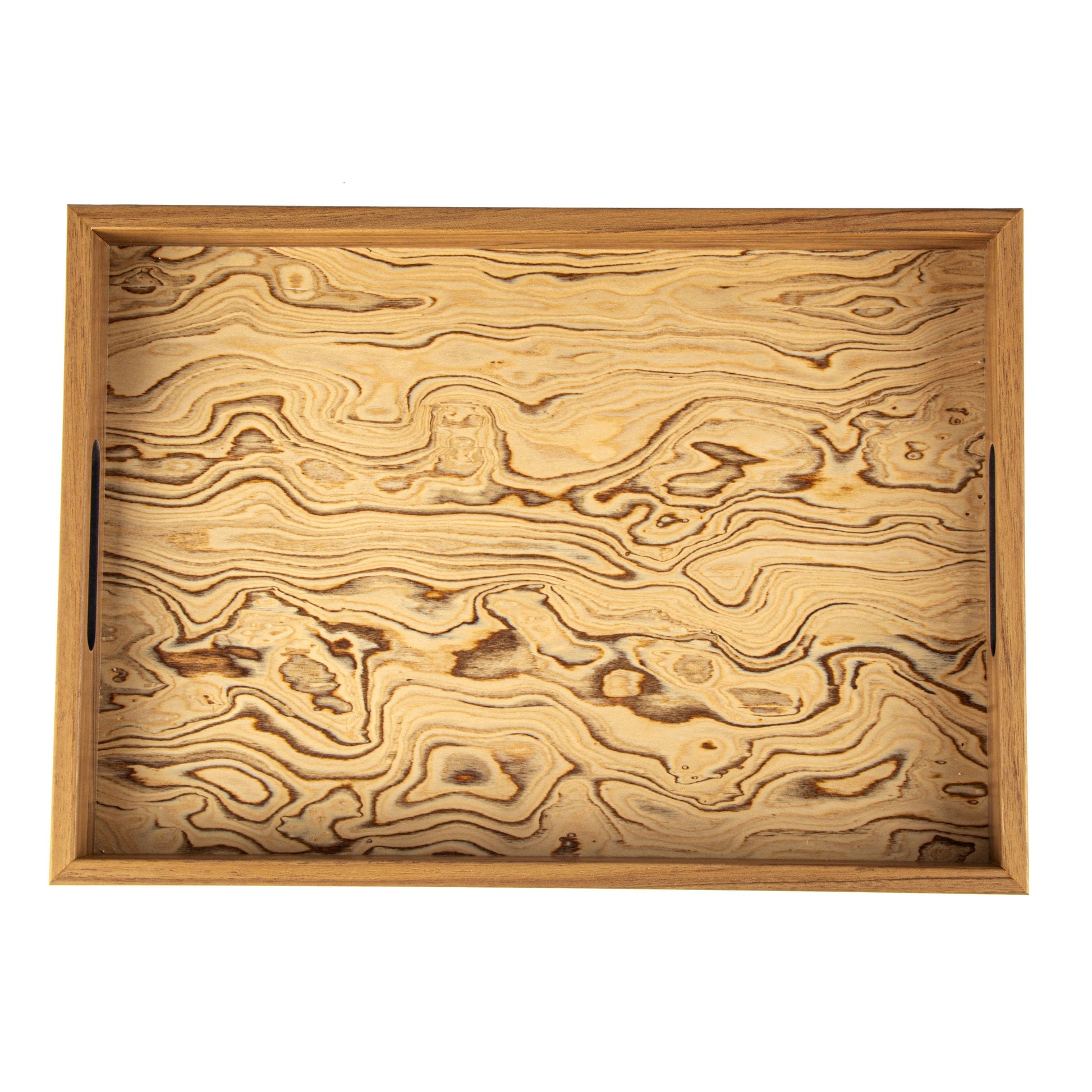 Luxury Wooden Tray with Italian Olive Burl Interior - Handcrafted Elegance - Premium Decorative Objects from MANOPOULOS Chess & Backgammon - Just €64.90! Shop now at MANOPOULOS Chess & Backgammon