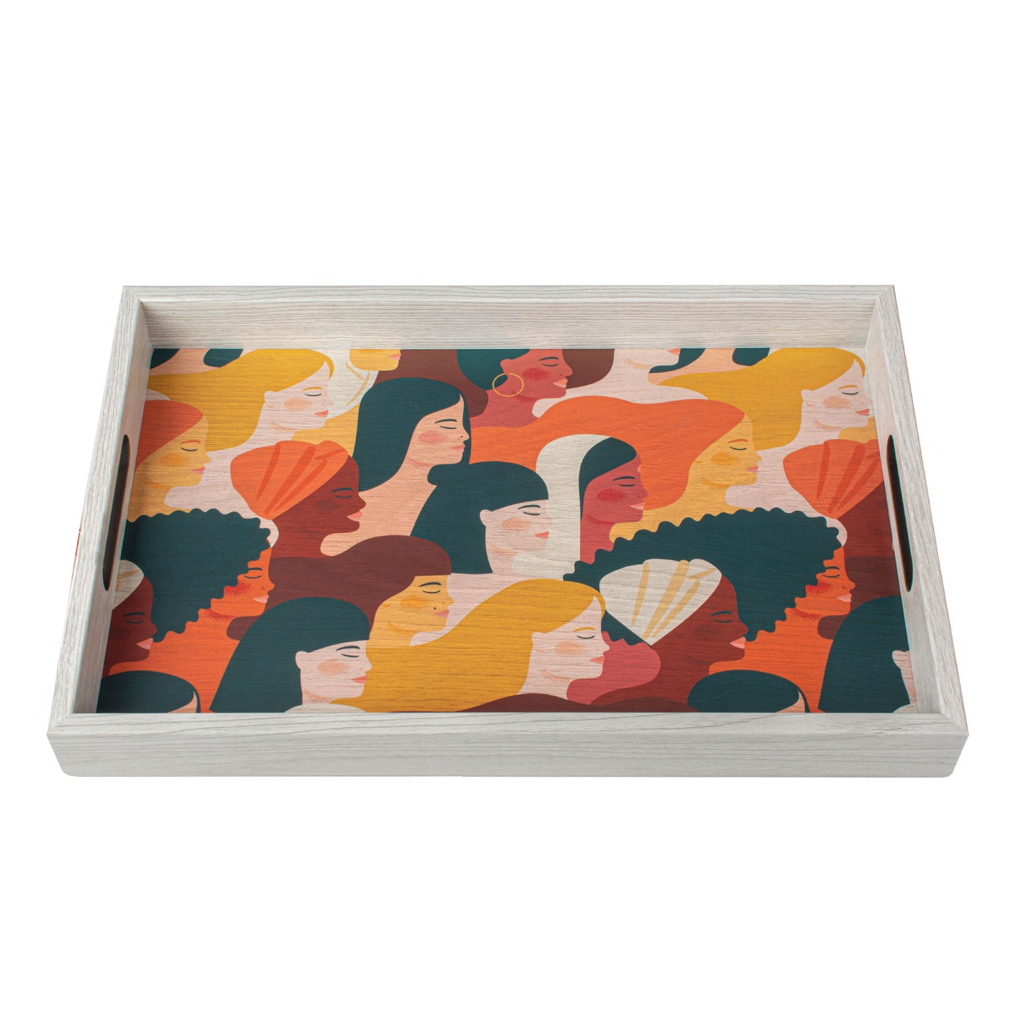 Luxury -Women- Design Wooden Tray - Handcrafted Decorative Design
