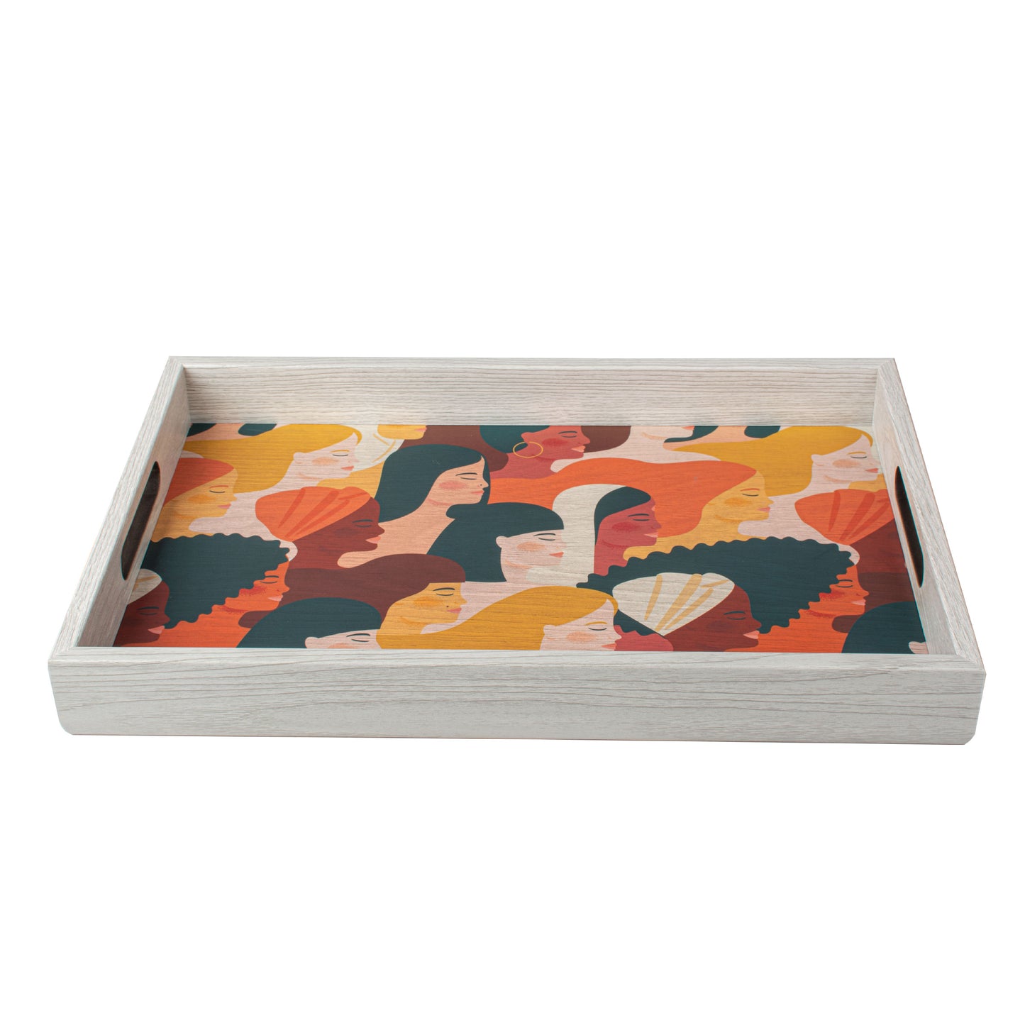 Luxury -Women- Design Wooden Tray - Handcrafted Decorative Design