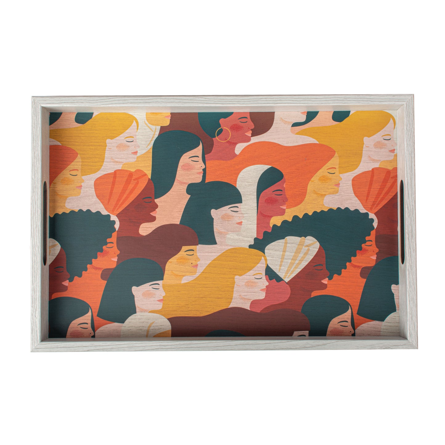 Luxury -Women- Design Wooden Tray - Handcrafted Decorative Design