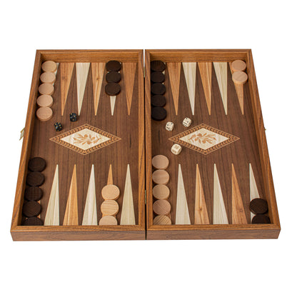 Handcrafted Olive Branch Design Backgammon Set (4 Sizes)