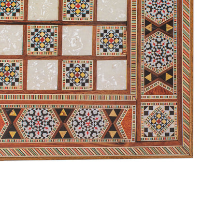 Handcrafted Masaic Traditional Style Backgammon Set (4 Sizes)