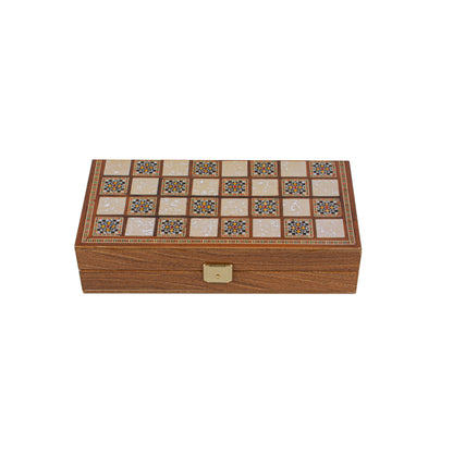 Handcrafted Masaic Traditional Style Backgammon Set (4 Sizes)