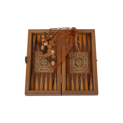 Handcrafted Masaic Traditional Style Backgammon Set (4 Sizes)
