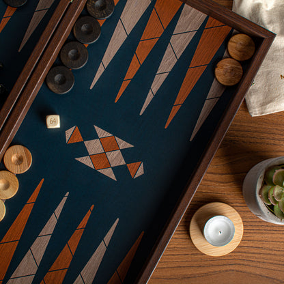 Handcrafted Boho Chic Backgammon Set - Contemporary Design