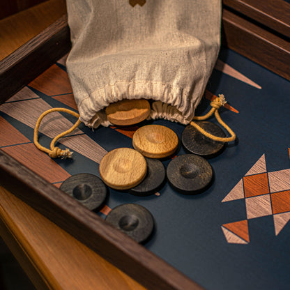 Handcrafted Boho Chic Backgammon Set - Contemporary Design