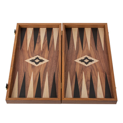 Handcrafted Walnut Replica Wood Backgammon Set (4 Sizes)