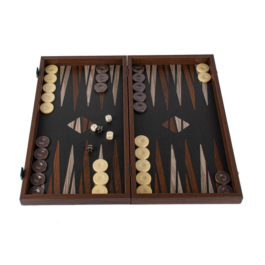 Handcrafted Minimalistic Wood Design Backgammon Set - Elegant Simplicity - Premium Backgammon from MANOPOULOS Chess & Backgammon - Just €79! Shop now at MANOPOULOS Chess & Backgammon