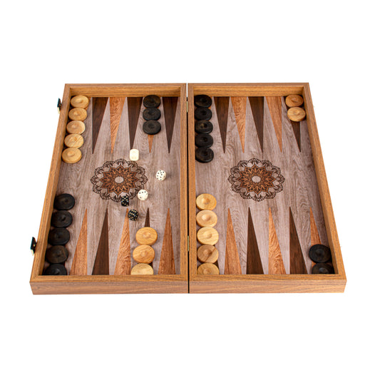 Handcrafted Traditional Mandala Backgammon Set - Contemporary Design