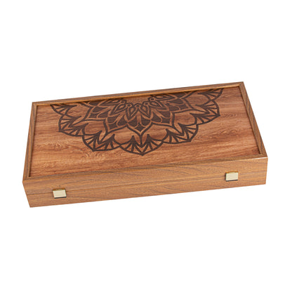 Handcrafted Traditional Mandala Backgammon Set - Contemporary Design