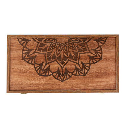 Handcrafted Traditional Mandala Backgammon Set - Contemporary Design