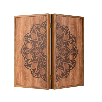 Handcrafted Traditional Mandala Backgammon Set - Contemporary Design