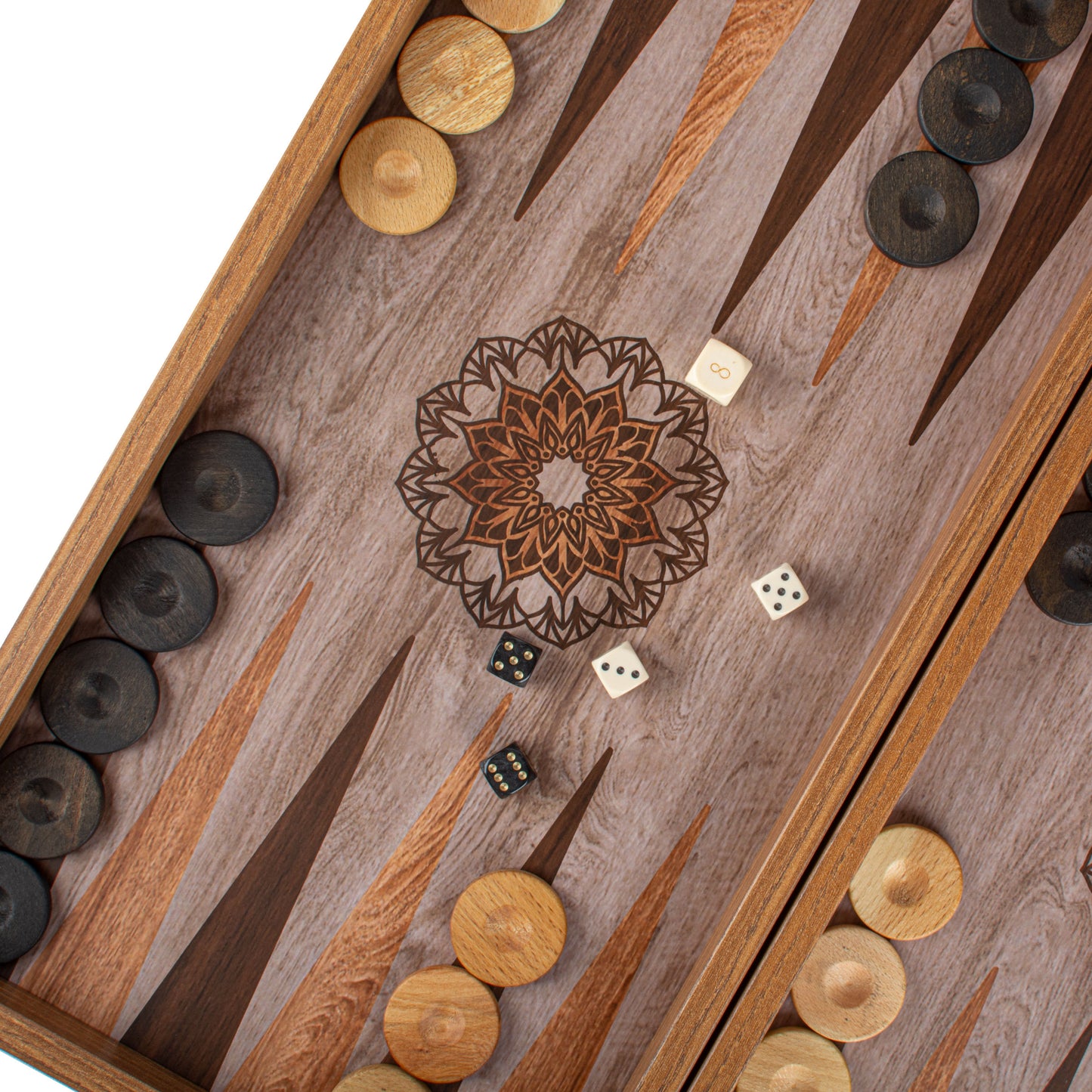 Handcrafted Traditional Mandala Backgammon Set - Contemporary Design