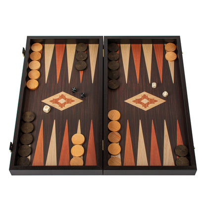 Handcrafted Wenge Replica Wood Backgammon Set - Classic Design and Quality Materials