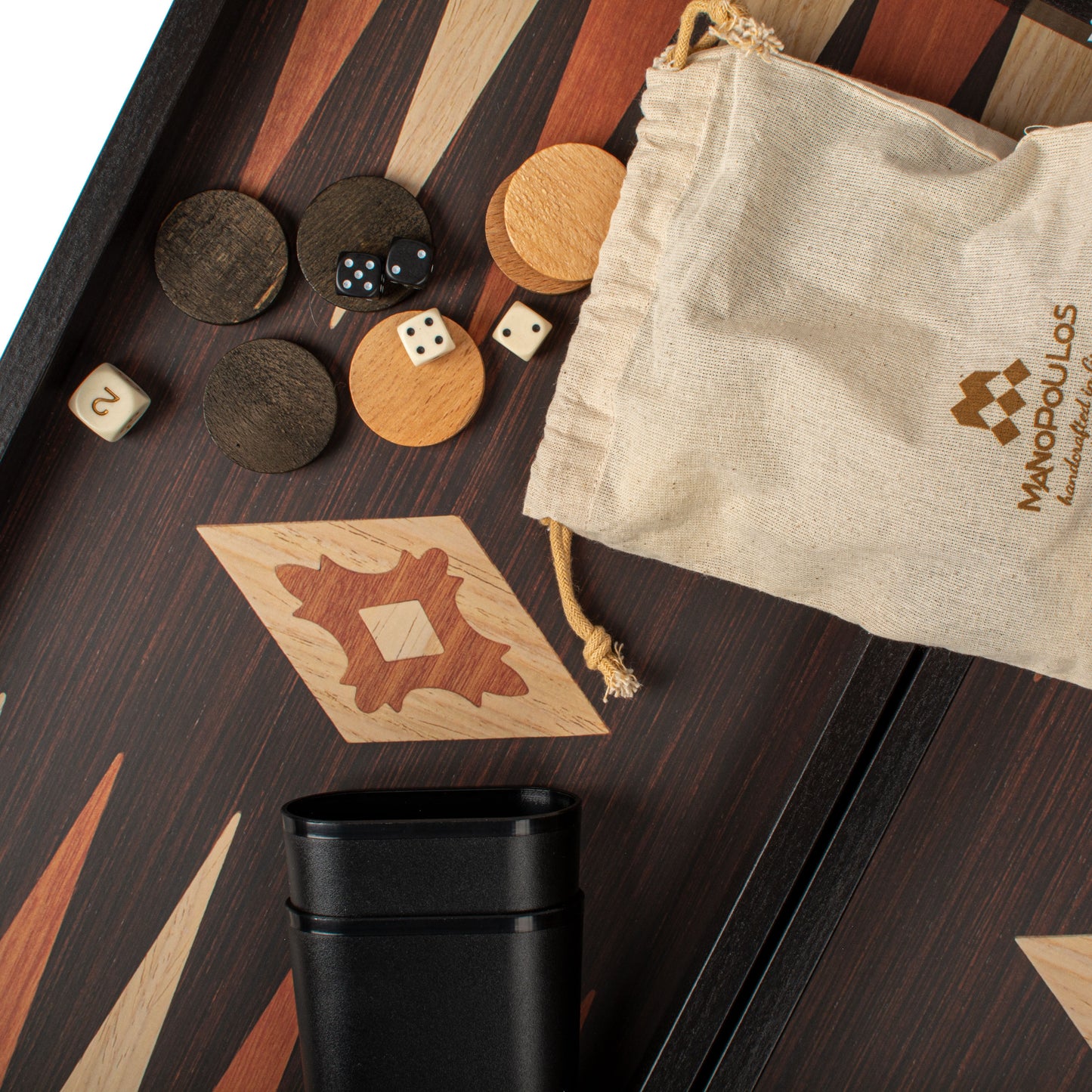 Handcrafted Wenge Replica Wood Backgammon Set - Classic Design and Quality Materials