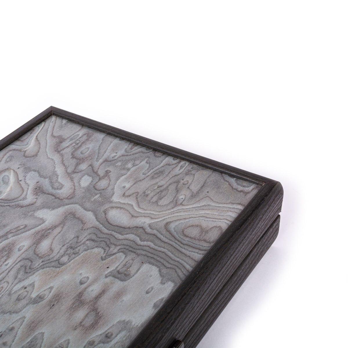 Premium Handcrafted Pearly Grey Vavona Backgammon Set