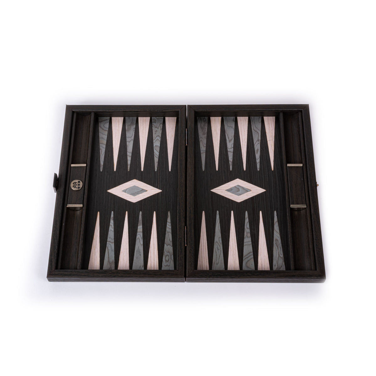 Premium Handcrafted Pearly Grey Vavona Backgammon Set