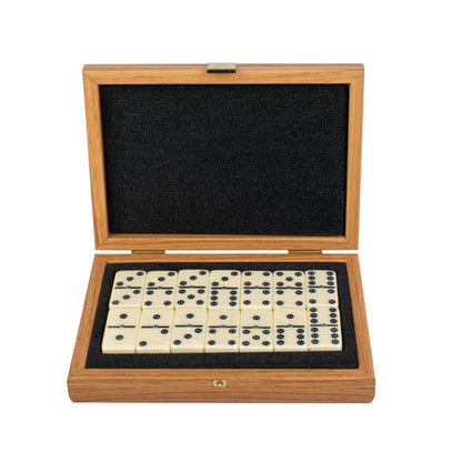 Luxury Domino Set in Walnut Replica Wooden Case